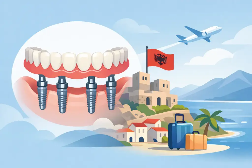 Dentiera fissa su impianti Albania: conviene?