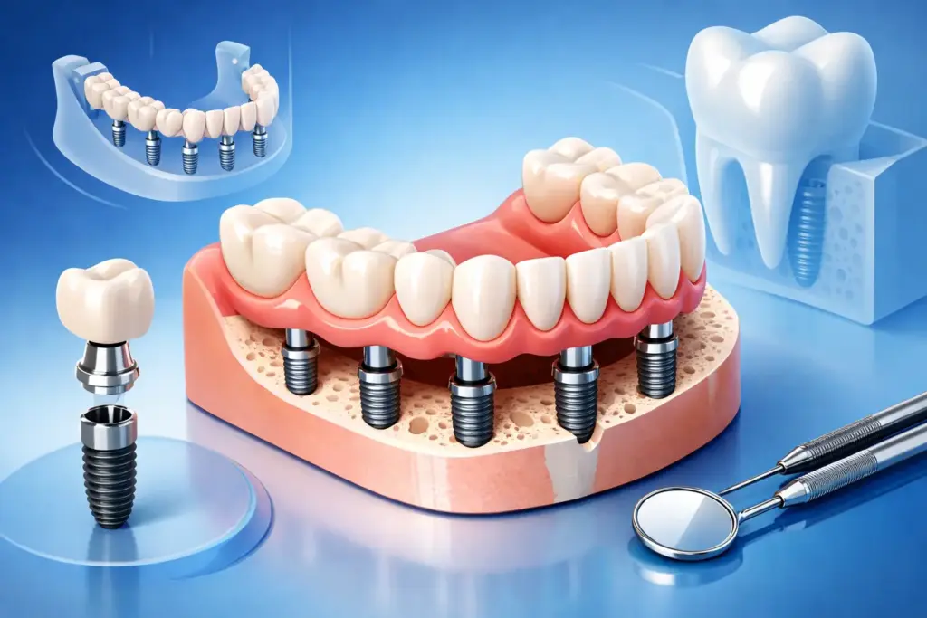 Recensione protesi fissa su sei impianti
