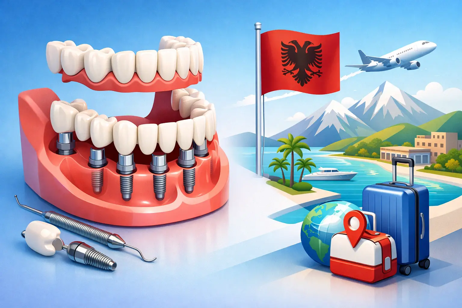 Riabilitazione completa bocca Albania: conviene?
